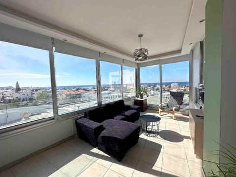 Natural landscape, Living room, Seating area, City view