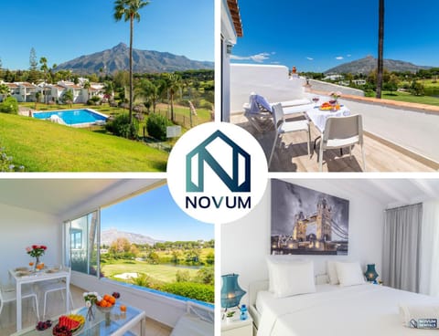 Bed, Balcony/Terrace, Photo of the whole room, Dining area, Bedroom, Mountain view, Swimming pool
