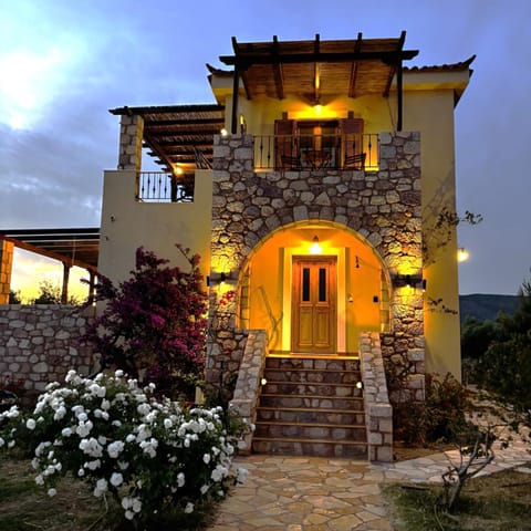Property building, Garden, Sunset