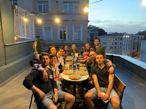 Food close-up, People, Balcony/Terrace, Evening entertainment