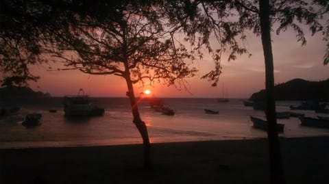 Natural landscape, Sea view, Sunset