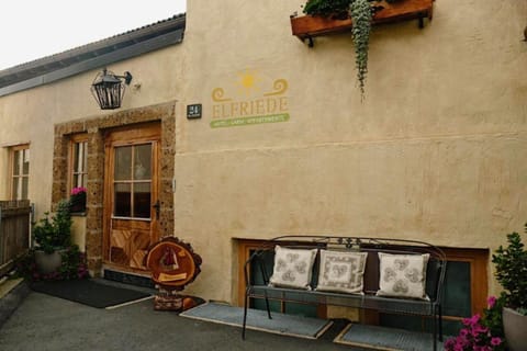 Property building, Patio, Facade/entrance, Day, Seating area