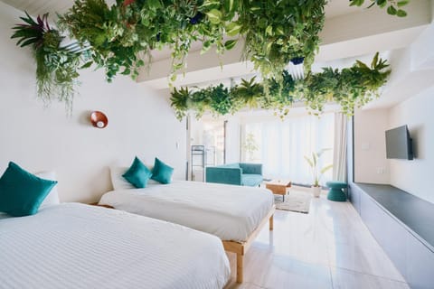 Bed, Living room, Bedroom