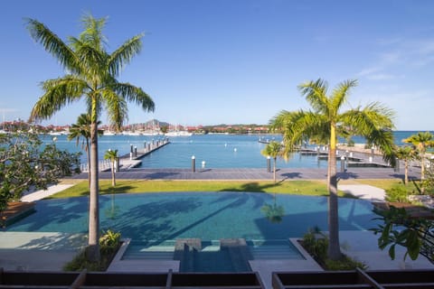 View (from property/room), Pool view, Sea view, Swimming pool, Swimming pool