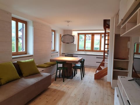 Kitchen or kitchenette, Living room, Dining area