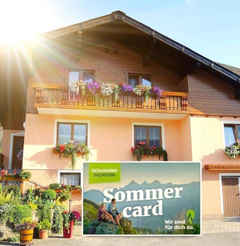 Property building, Facade/entrance, Summer, Balcony/Terrace, Logo/Certificate/Sign, Garden view, Mountain view