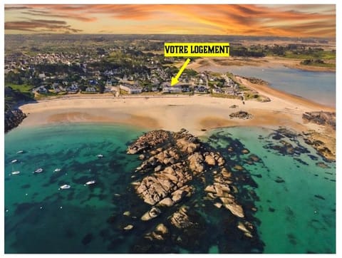 Studio 4 personnes Plage de La Grève Blanche Apartment in Trégastel