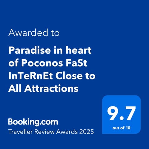 Paradise in heart of Poconos FaSt InTeRnEt Close to All Attractions House in Coolbaugh Township