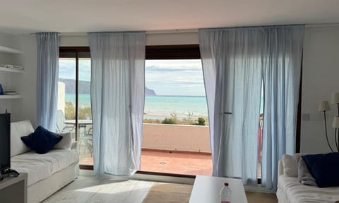 Natural landscape, Living room, Seating area, Sea view