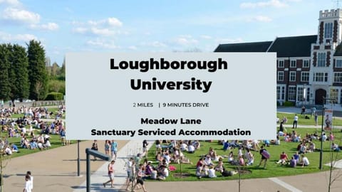 Large Ground Floor Pet Friendly 2 Bedroom Apartment with FREE Parking Apartment in Loughborough