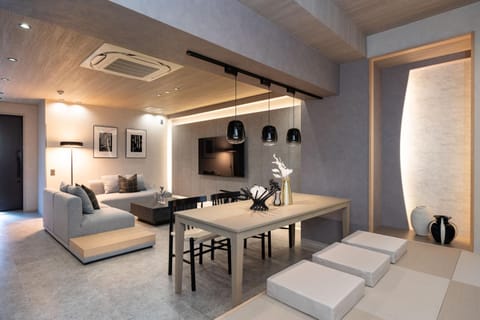 Dining area, air conditioner