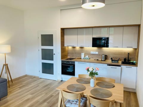 Kitchen or kitchenette, Dining area, oven, stove