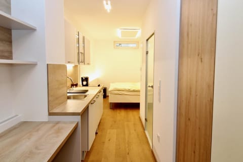 Bed, Kitchen or kitchenette