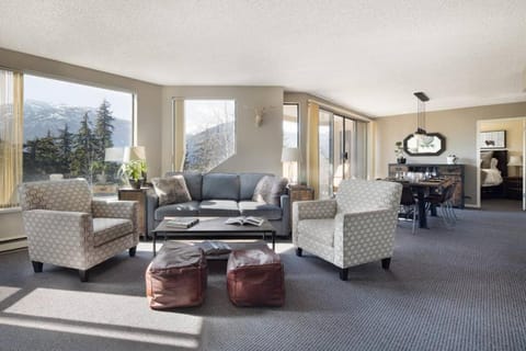 Photo of the whole room, Mountain view