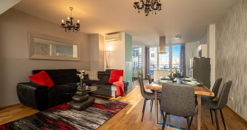 Living room, Seating area, Dining area
