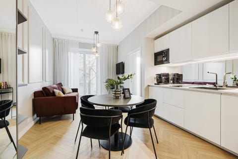 Living room, kitchen