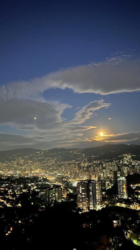 Night, Natural landscape, City view
