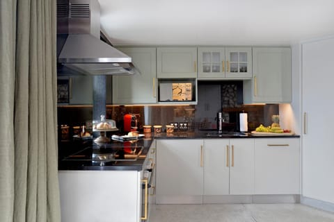 Coffee/tea facilities, Kitchen or kitchenette, stove, toaster