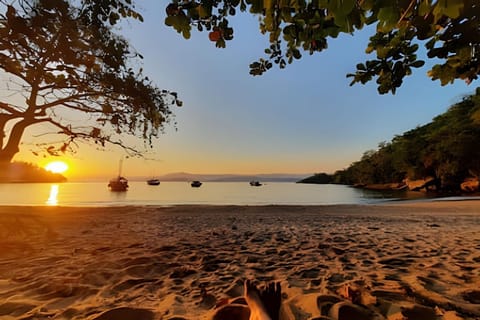 Natural landscape, Beach, Sea view, Sunset