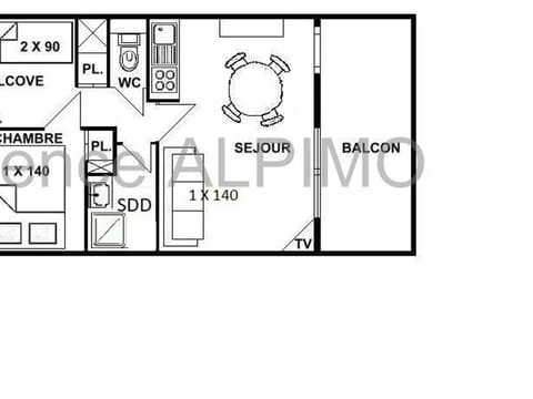 Charmant 2 pièces avec alcôve aux Saisies - FR-1-594-118 Apartment in Villard-sur-Doron