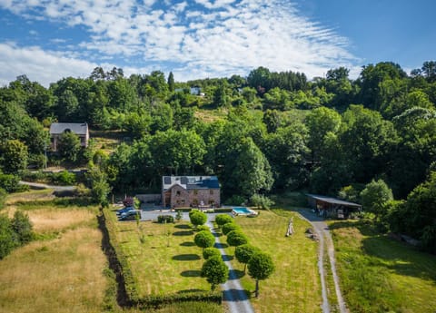 Property building, Natural landscape, Bird's eye view, Garden