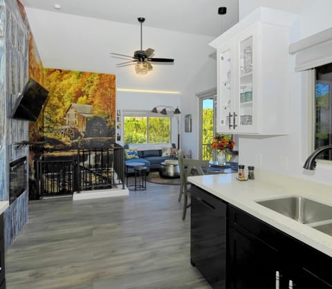 Coffee/tea facilities, Kitchen or kitchenette, Living room, Communal kitchen