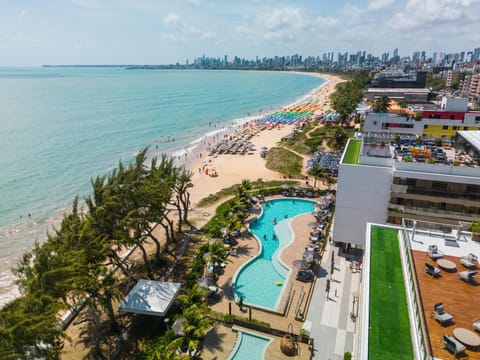 Beach, City view, Sea view