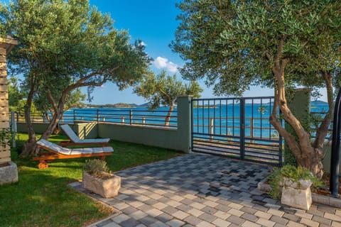 Patio, Facade/entrance, Sea view