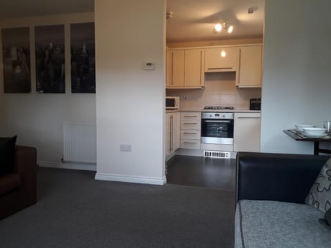 Kitchen or kitchenette, Living room