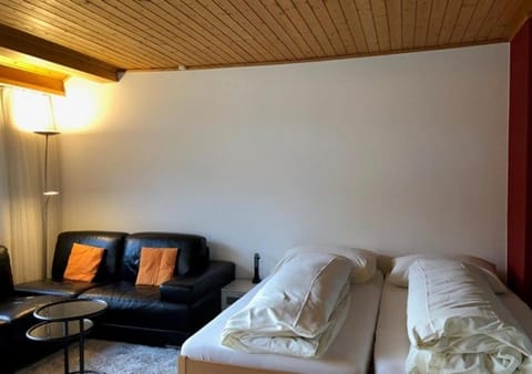 Bed, Living room, Bedroom