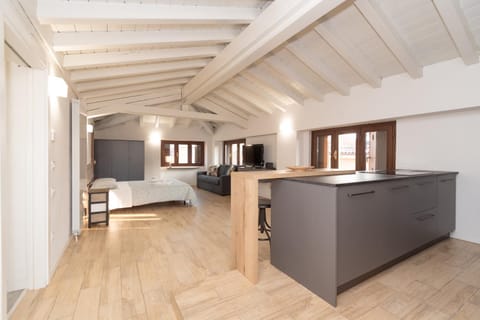 Kitchen or kitchenette, Living room, Photo of the whole room, Dining area