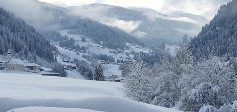 Natural landscape, Winter, Skiing, Mountain view