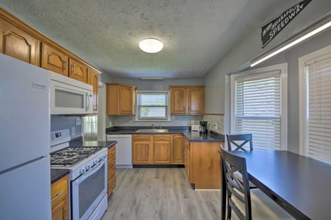 Steps to Speedway and Hall of Fame Indy Home House in Indianapolis