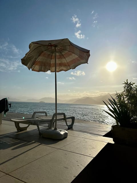 Patio, Natural landscape, View (from property/room), Beach, Landmark view, Mountain view, Mountain view, Sea view, Sunrise, Sunset, sunbed