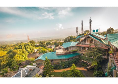 Property building, Day, Bird's eye view, Garden view, Mountain view