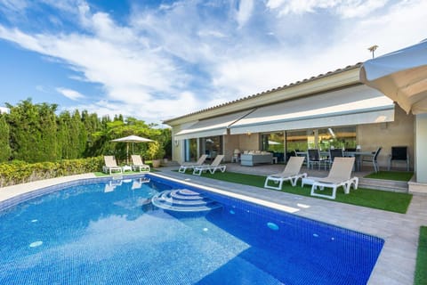 Property building, Living room, Swimming pool