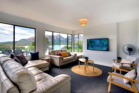 Living room, Seating area, Mountain view, Sea view