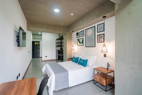 Bed, TV and multimedia, Living room, Bedroom, wardrobe