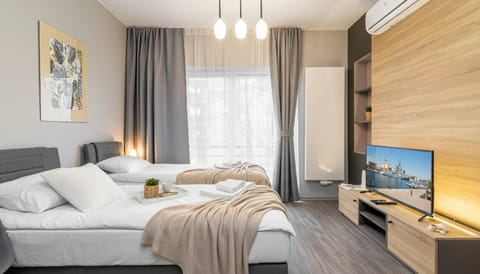 Bed, TV and multimedia, Photo of the whole room, Bedroom, internet, air conditioner