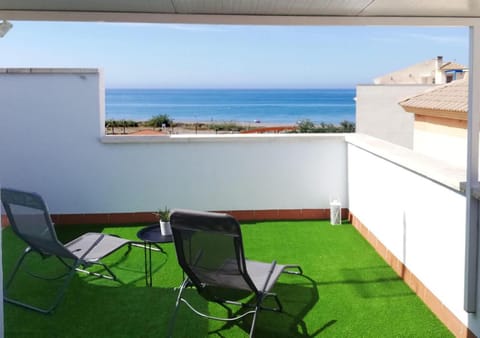 Day, Natural landscape, Solarium, View (from property/room), Balcony/Terrace, Balcony/Terrace, Sea view, Sea view, sunbed
