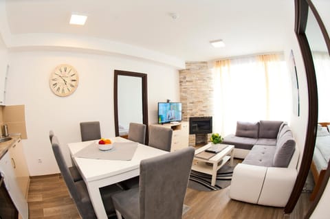 Living room, Seating area, Dining area