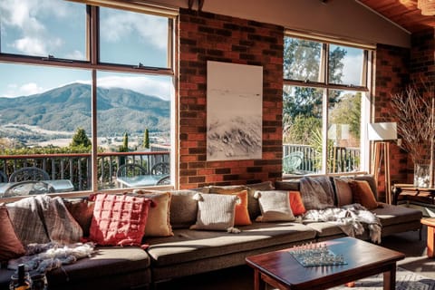 Natural landscape, Living room, Mountain view