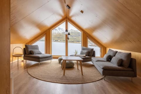 View (from property/room), Living room, Seating area, Mountain view, Sea view