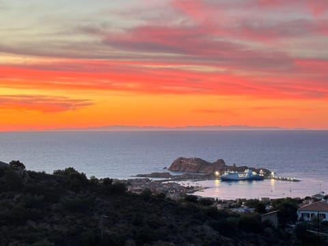 Nearby landmark, Natural landscape, Sea view, Sunset
