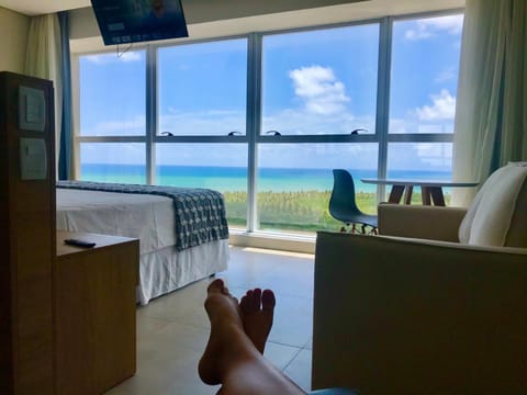 Bed, TV and multimedia, Bedroom, Sea view