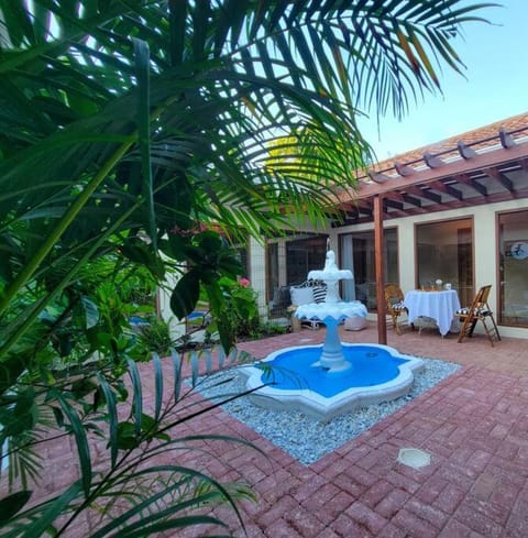 Patio, Garden, Garden view, sunbed