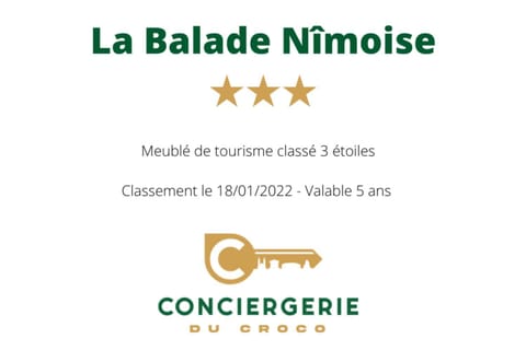 La Balade Nîmoise Center Car Park AC Apartment in Nimes