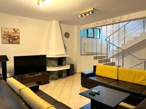 TV and multimedia, Living room, Seating area, Family, fireplace, heating