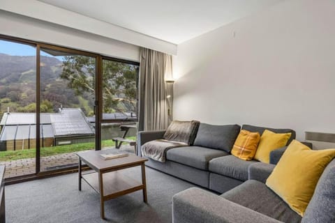 Living room, Seating area, Mountain view