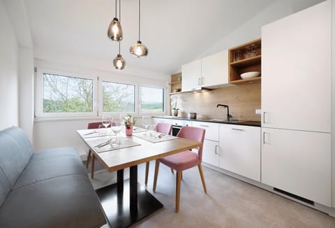 Kitchen or kitchenette, Dining area, dishwasher, oven